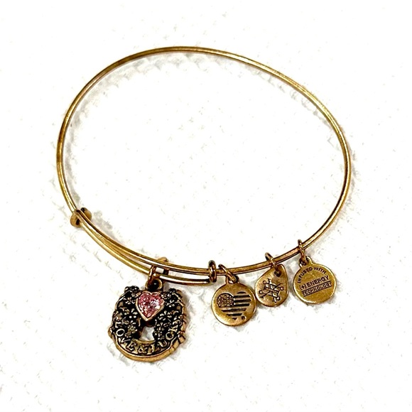 Alex and Ani Bangle Bracelet Fortune’s Favor Love Luck Serendipity NIB - Picture 7 of 9